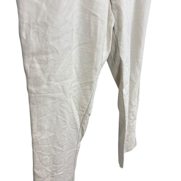 Ann Taylor Loft Womens Beige Khakis Chinos Ankle Cropped Pants Stretch Cotton 14 - Picture 3 of 16